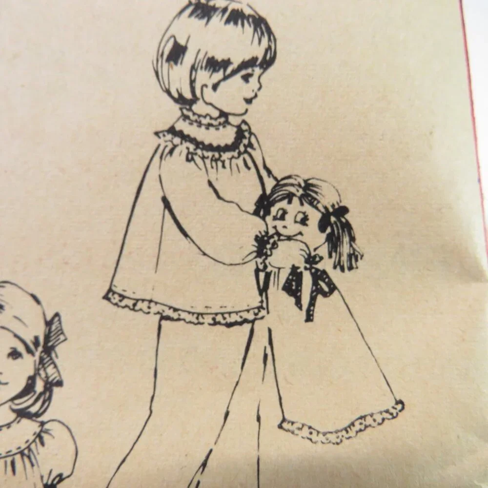 McCall's 3798 kids nightgown, pajama bag/doll, top, shorts, pants sewing pattern